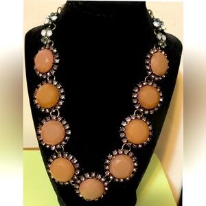 Elegant peach Statement Necklace